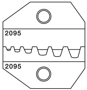 PAL-2095 Die for Crimp All 8000 & 1300 Series Wire Ferrule