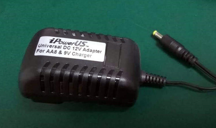 IP-DC12V-AA8-9V Universal DC 12V & 2 amp AC Mains Adapter for AA8 & 9V Chargers