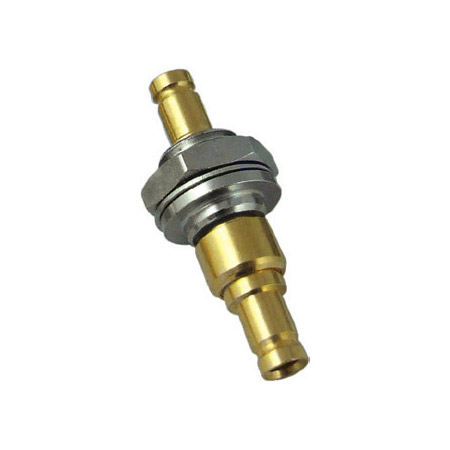 KNG-034G-034-2H DIN-Jack to DIN-Jack Bulkhead Isolated, Gold