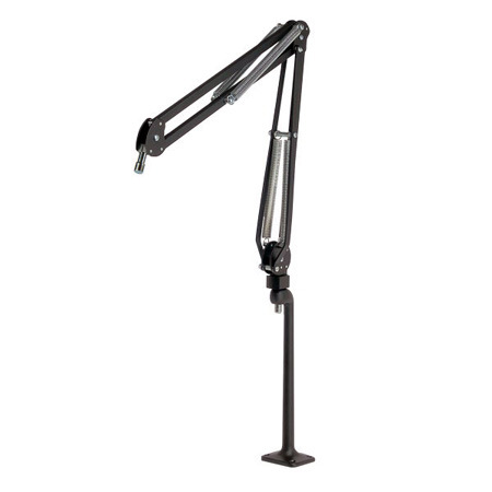 OCW-51900B Pro Boom Deluxe Microphone Arm with Microphone Riser - 29 in. Reach - 12 in. - Black