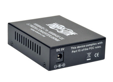 Picture of Tripp Lite TRL-N785-001LCMM 550 m & 850 nm 10-100-1000 LC Multimode Media Converter