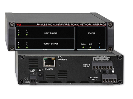 Picture of Radio Design Labs RDL-RU-MLB2 Microphone Line Bi-Directional Network Interface