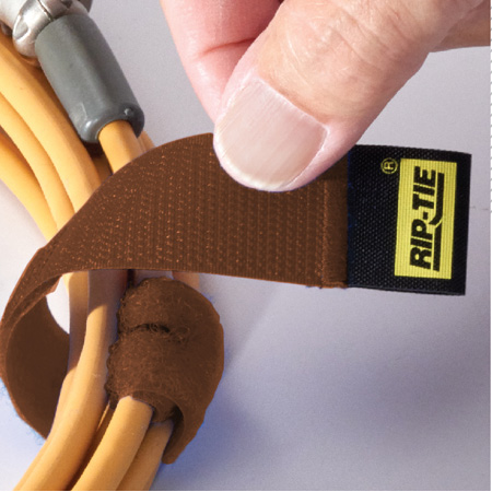 RT14-10 BN 1 x 14 in. Cable Wrap, Brown - Pack of 10