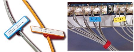 U15-010-WE 0.625 x 1.5 in. Unitag Snap Tag Cable Identifier, White - Pack of 10