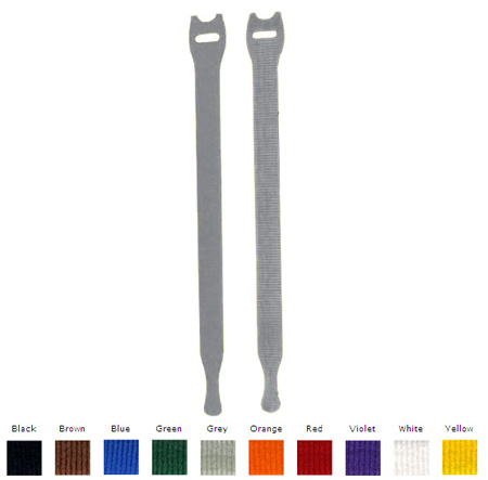 Y-18-XRL-GY 0.5 x 18 in. 10 Rolls Hook & Loop Cable Tie, Grey - Pack of 10