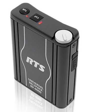 Picture of RTS Intercoms RTS-BP4000A4F Universal Beltpack with 4-Pin Female Connection