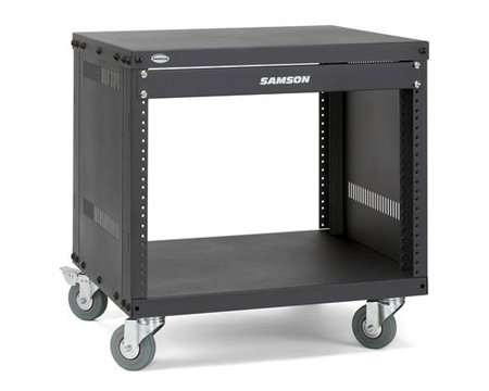 SAM-8RK 8-Space 18 in. Deep Universal Equipment Rack with Casters -  Samson Technologies