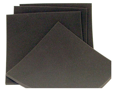 MF-W Thick Black Wind Screen Foam - 12 x 12 x 0.5 in.