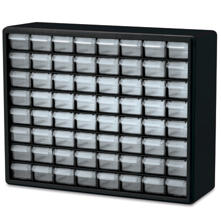 Picture of Akro-Mils AKR-10164 Drawer Plastic Frame Connector & Fastener Storage Cabinet