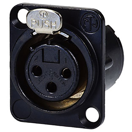 AVP-UMNC3FD-LX-B Maxxum Single D Mount Kit with 3 Pole Fem - Black & Gold