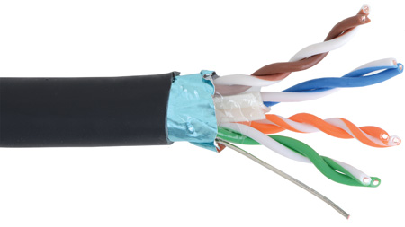 Picture of Liberty Wire & Cable 244PPL6SH-1000BK 1000 ft. CAT6 Female or UTP EN Series 23 AWG Shielded Cable Reel - 4 Pair
