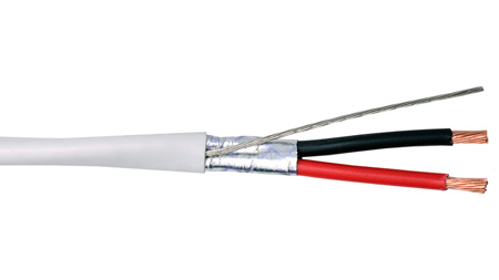 Picture of Liberty Wire & Cable LWC-16-2C-PSH-WH 1000 ft. 16 AWG 2 Conductor Plenum Shielded Cable Reel