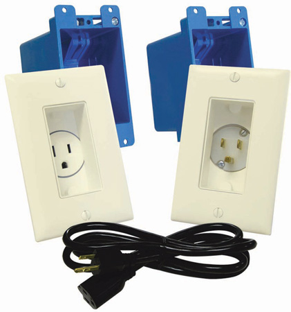 MID-A46-AD In-Wall TV Power Solution Kit - Almond