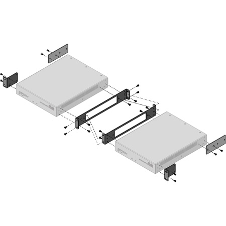 Stewart Audio STW-RMK-HLF-D Dual Rackmount Kit for FLX & DSP Amplifiers