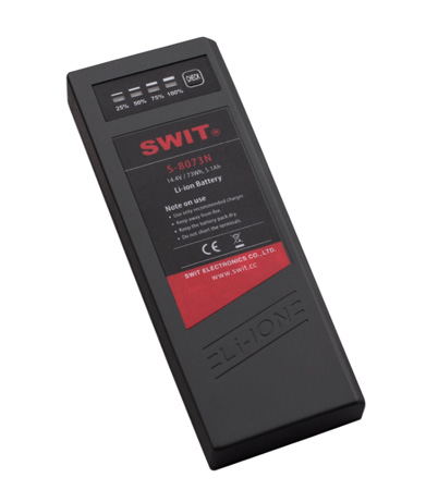 Picture of Swit Electronics America SWIT-S-8073N 73Wh NP-1 Lithium-Ion Battery with Two D-Tap DC Out Sockets