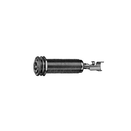 SW152B 0.25 in. Stereo 3 Conductor Thick Panel Mount Jack with Cable Clamp - Nickel