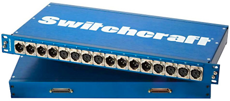 SW-PTAESEBU2DB25 AES & EBU Patchbay 8 Female & 8 Male XLR to Two DB25