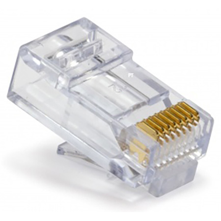 EZ-RJ45 CAT6 Connectors for Solid or Stranded Conductors