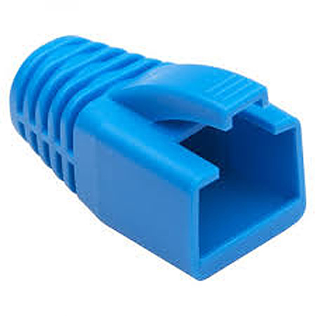 PLAT-105100 7.5 mm RJ45 Boots Plug Cover - Blue, 100 Piece per Bag