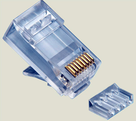 PLAT-106185 2 Piece RJ45 Cat6 High Performancer Connector, Pack of 500