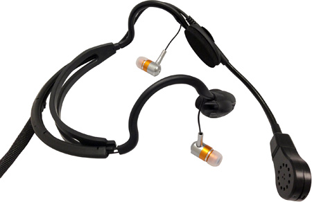 Picture of Point Source Audio POI-CM-I3-4F Dual In-Ear Intercom Headset with 4-Pin Female XLR