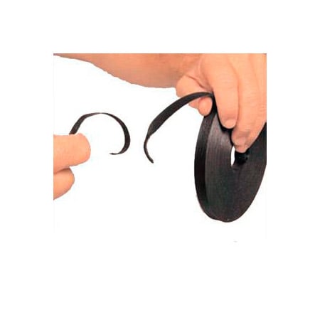 8 in. SoftCinch Black Hook & Loop PolyTie with X-Out - 675 Piece