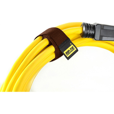 RT14-100 BN 1 x 14 in. CableWrap, Brown - Pack of 100