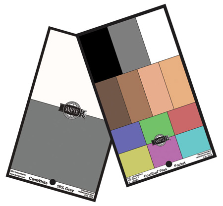 Picture of DSC Laboratories DSCL-POSP-SMPTE 6.25 x 3.75 in. Pocket OneShot Plus - 6 Colors&#44; 4 Flesh Tones & White - Gray on Rear