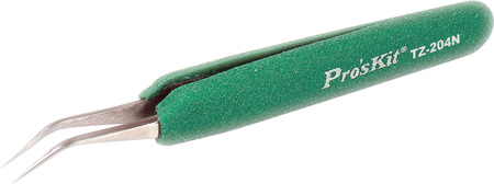 Picture of Eclipse Enterprises ECL-TZ-204N Soft-Grip Fine Tip Curved ESD-Safe Tweezer