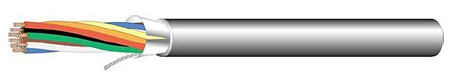 WP-253241B-1000 22 AWG Plenum Communication Cable - Gray