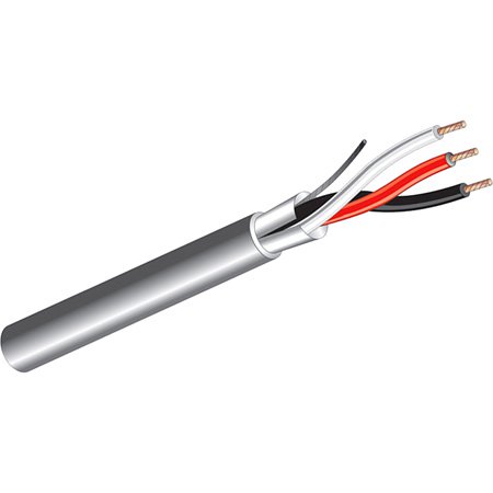 WP-303GY-0500 500 ft. 3C 18G Standard Shield PVC JKT Audio & Control Cable, Gray