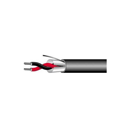 WP-452-1000BK 1000 ft. 22 AWG 2 Conductor Miniature Audio Cable, Black