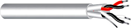 WP-D252402GY0500 24AWG Shielded CMP Rated Serial Data & Control Low Capacitance Cable, 2 Pair