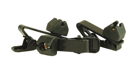 WT-TC-9 Lavalier & Lapel Mic Soft Mount Tie Clip, Black - Pack of 3