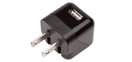 LSTN-LA-421 1-Port USB Charger, Black