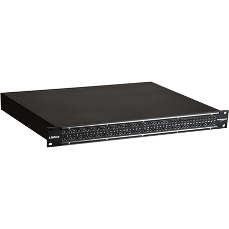 B96DC-HNIISE3-M2 2 x 48 in. M2OU7B 1 RU Mono Spaced Bantam Patchbay - Digital & Analog - 7 in. Chassis, Black