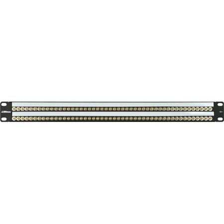 Picture of Bittree BIT-BHB248A2B12D 2.48 1RU 12g Plus Din 1.0 by 2.3 Coaxial Bulkhead Patch Panel