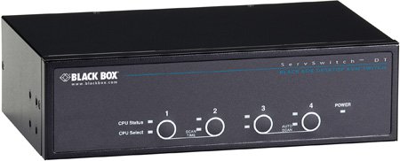 Picture of Black Box BBX-KV9624A 4 Port Desktop KVM Switch Dual Head DVI-D USB