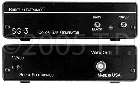 Picture of Burst Electronics SG-3 by N SG 3 SMPTE Video Color Bar & Black Generator