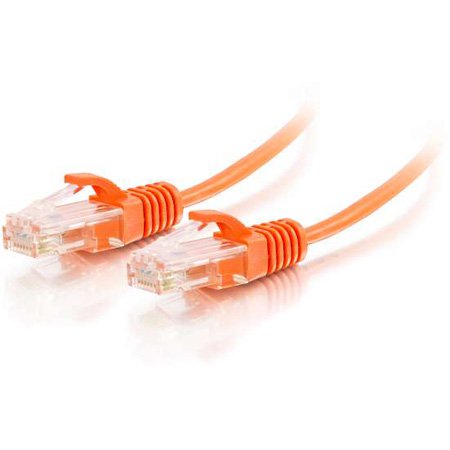 -01177 5 ft. Snagless Unshielded CAT6 Slim Network Patch Cable - Orange
