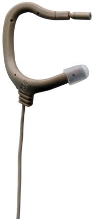 POI-EO-8WL-XSHBE Embrace Earmount Omni Lavalier Microphone for Shure - Beige