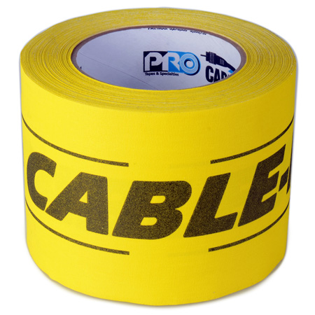 CDT-630 6 in. x 30 Yards Cable-Path Tape, Yellow & Black