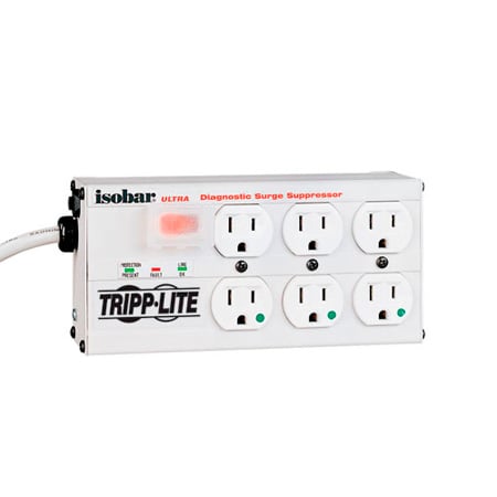 Tripp Lite TRL-IBAR6HG 15 ft. Isobar Surge Protector Medical Metal 6 Outlet Cord 3330 Joule -  Interex By Tripp-Lite