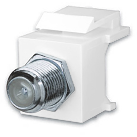 VCO-820483 F81 Keystone Insert- 1 GHz- Nickel - White