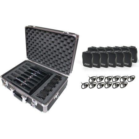 WLS-PPA-R3712PRO PPA Select FM Receiver Bundle - 12 Receivers 12 Rechargeable Batteries 12 Earphones & 1 Charger