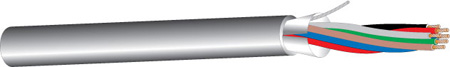 WP-3021GY500 18 AWG 6 Conductor Communication Cable - 500 ft.