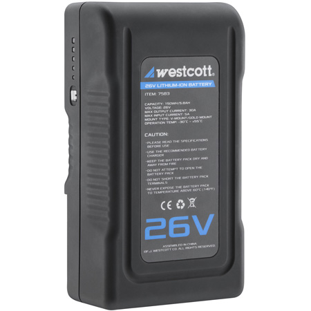 Picture of Westcott WES-7583 Flex Cine 26V Lithium-Ion Battery