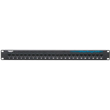 Picture of Black Box BBX-JPM818A CAT6 Patch Panel - Feed-Through 1U Unshielded 24-Port
