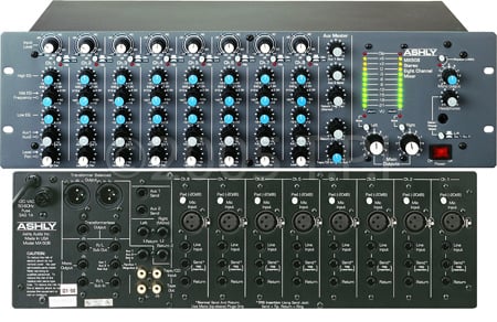 ASH-MX508 8-Channel Stereo Mixer
