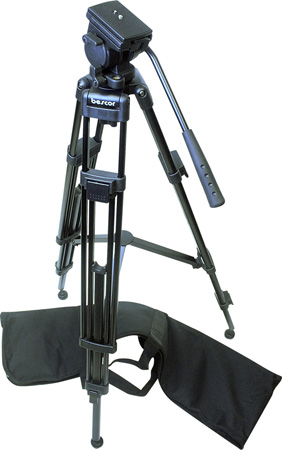 Picture of Bescor Video Accessories BES-TH770 Lightweight Tripod System with Spreader & Bag
